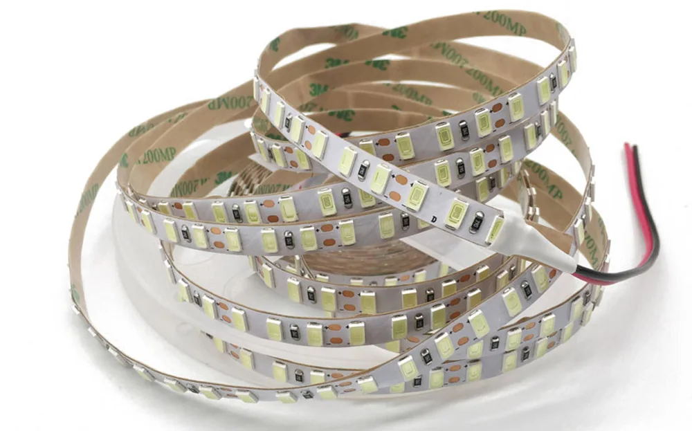120 светодиодов/м 5 м СВЕТОДИОДНАЯ лента SMD 5730 гибкая светодиодная лента светильник SMD 5630 не/водонепроницаемый белый/теплый белый DC12V