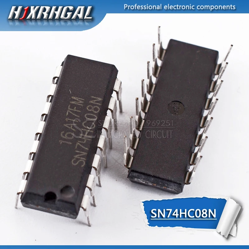 10 шт. SN74HC08N DIP14 SN74HC08 DIP 74HC08N 74HC08 7408 | Электронные компоненты и принадлежности