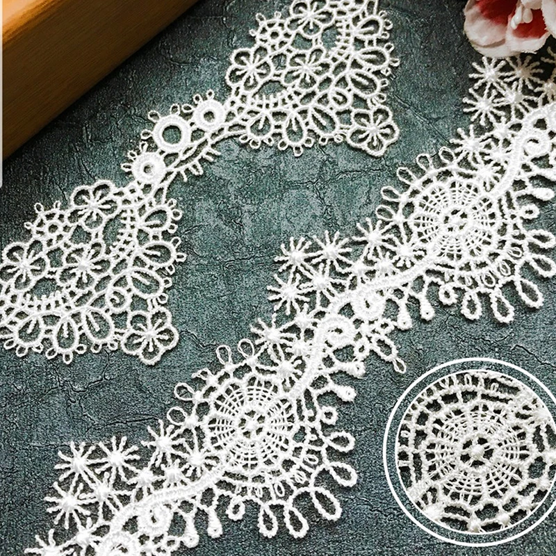 Красивая Водорастворимая Вышивка Кружева практичные DIY украшения одежды ручной