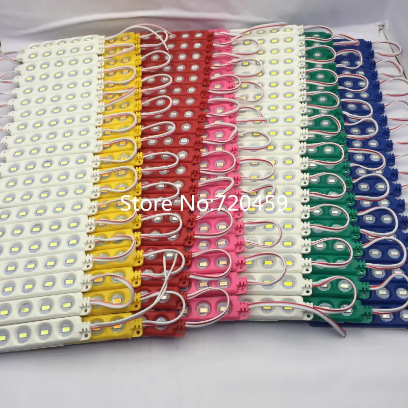 5730 г. 5 светодиодов литье под давлением 12 В водонепроницаемый светодиодный модуль