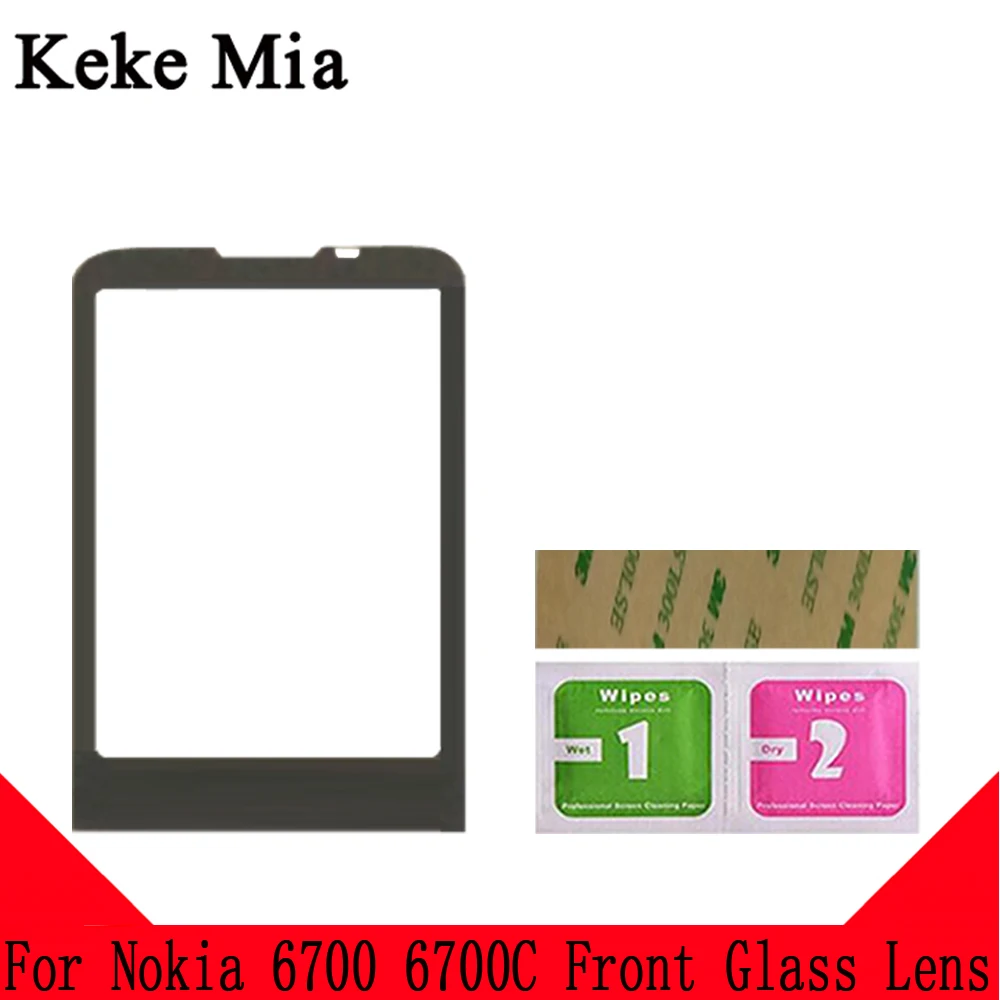 Keke Миа 2," Объектив Передняя панель для Nokia 6700 сотовый телефон стекло для Nokia 6700C lcd мобильный телефон