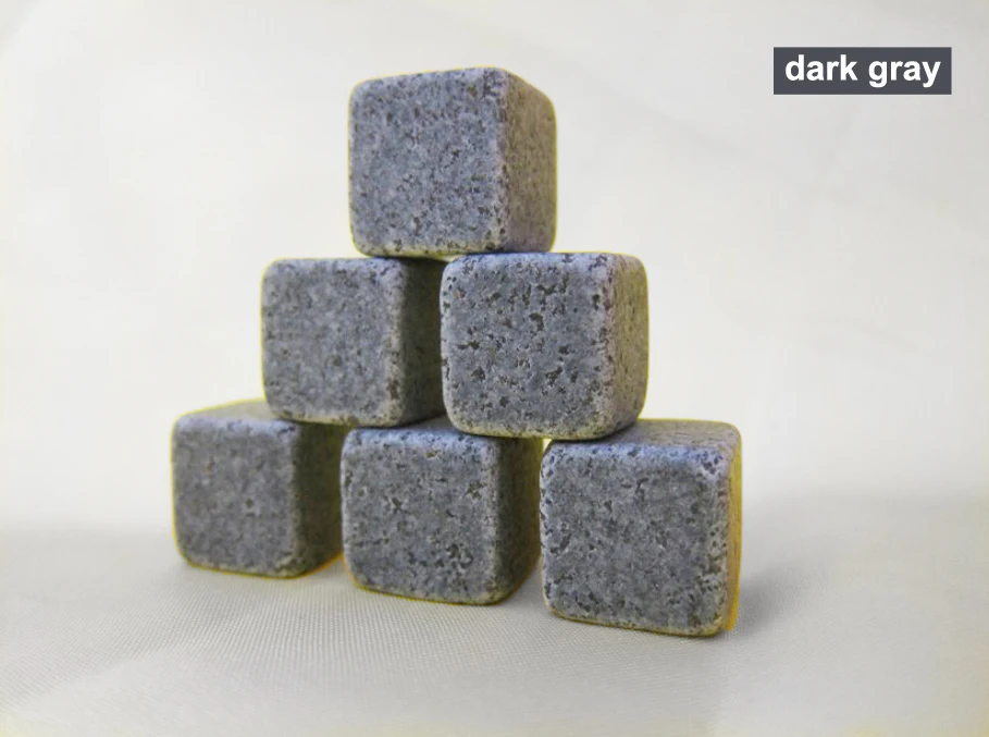 Дриксон Виски-стоны 6 шт./набор + бархатный мешок 100% натуральные камни для виски, аксессуары для вина, оптовая продажа.