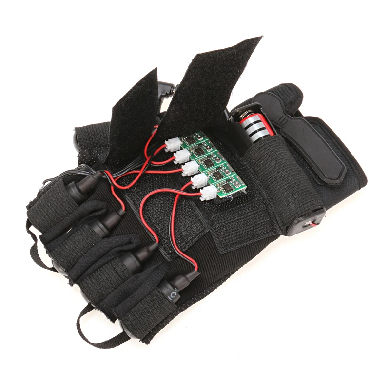 Зеленые лазерные перчатки с 3 режимами рождественские Ночные Клубные