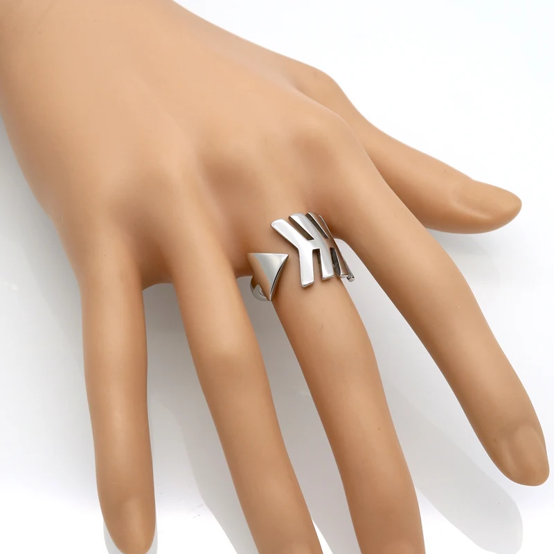 Кольцо женское из нержавеющей стали 316L золотистое ювелирное изделие|arrow ring|jewelry