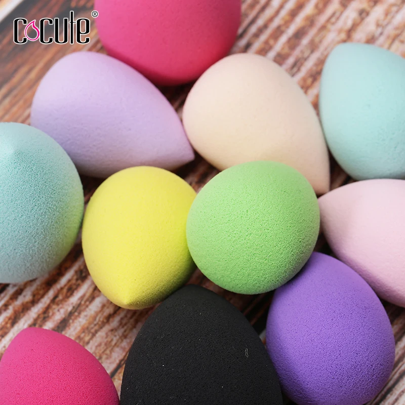 Cocute beauty губка для макияжа, косметическая пуховка, гладкая основа, губка для макияжа, высокое качество, пудра для лица, цветная пуховка для подарка