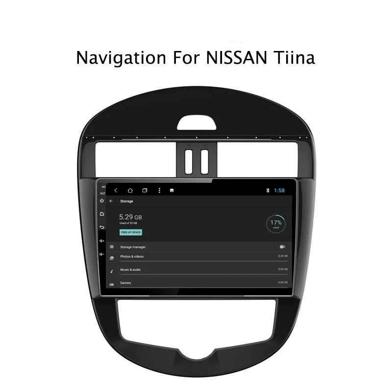 NAVITOPIA 10.1inch Quad Core/Octa Core Android 8.1 Car DVD Multimedia GPS Navigation for Nissan Tiida 2011-2015 | Автомобили и