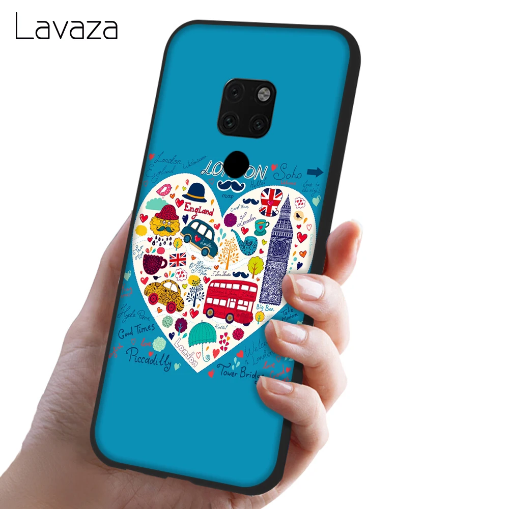 Мягкий чехол для телефона Lavaza London Bus England Huawei Y7 Prime Y9 Y6 2018 Nova 3 3i Honor 7A 8X 8C 8 9 10 Lite TPU |