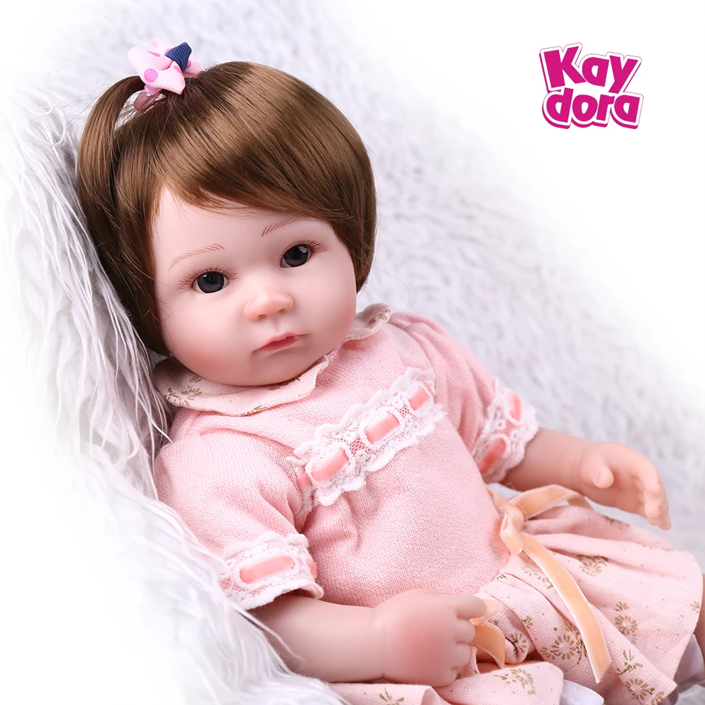 KAYDORA 17 дюймов 42 см винил силиконовый Reborn Baby Doll живой реалистичный малыш настоящая