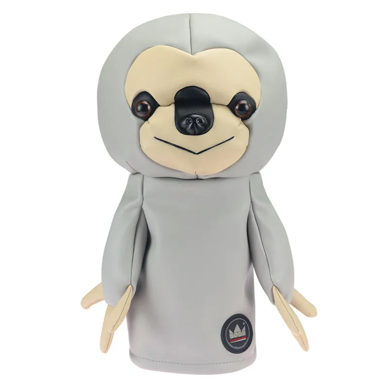 Sloth Гольф-мастер водительская голова животного такса/Бульдог/Ленивый 460cc Крышка водителя для клубов Деревянный чехол из искусственной кожи - Цвет: Sloth
