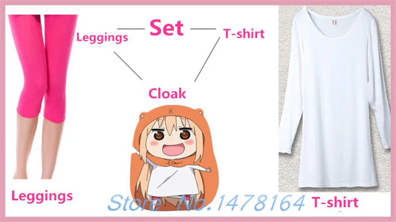 Аниме Himouto! Кавайная Милая одежда для сна хомяк косплея Умару Чан пижама рубашка