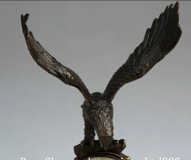 SCY S62 9&quot China western Copper eagle Rabbit machinery mechanical Device timepiece clock | Дом и сад