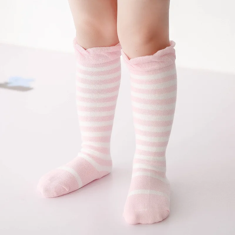 Новые 0 до 12 месяцев для маленьких девочек Свободные ноги Носки младенческой