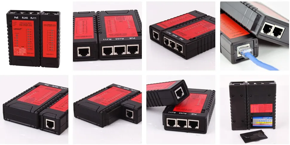 Noyafa NF-468PT POE Тестер обнаружения POE Стандартный LAN сетевой кабель тестер RJ11 RJ45 с светодиодный светильник