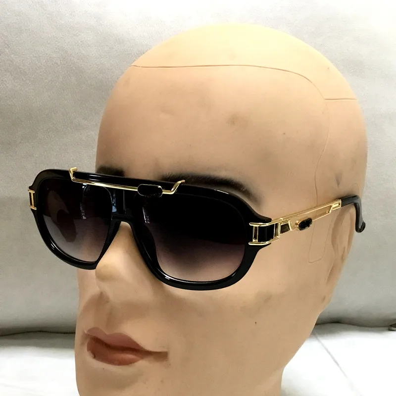 Мужские повседневные солнцезащитные очки металлическая лягушка зеркальная