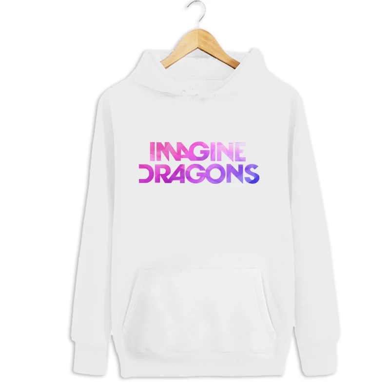 Женская толстовка с капюшоном Tumblr карманом IMAGINE DRAGONS буквенным принтом Moletom |