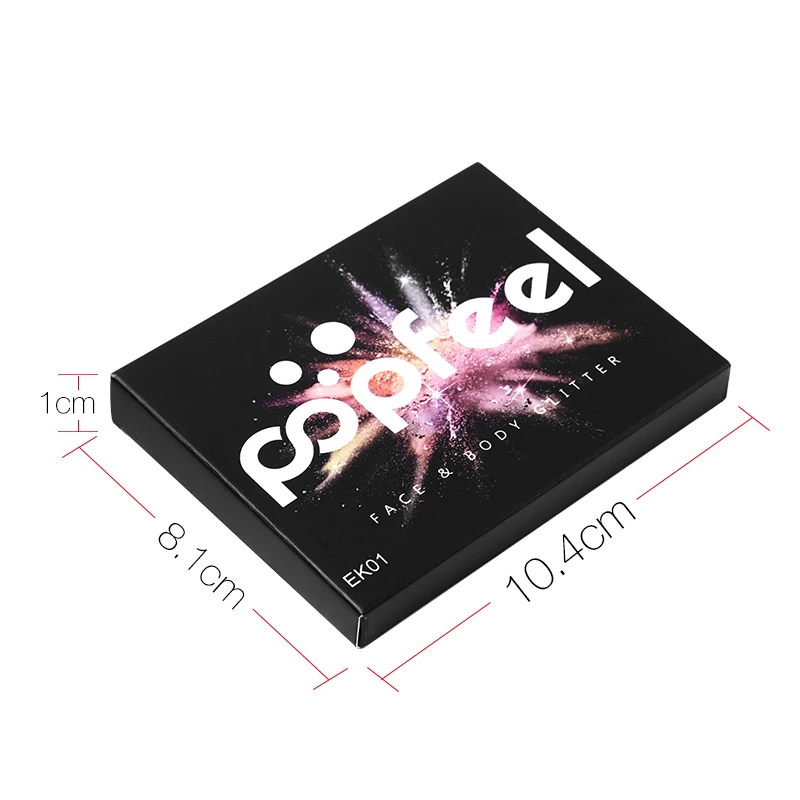 Popfeel, 6 цветов, бриллиантовый блеск, металлик, палитра теней для век, макияж, блеск, водостойкий блеск, длительные тени для век, косметика
