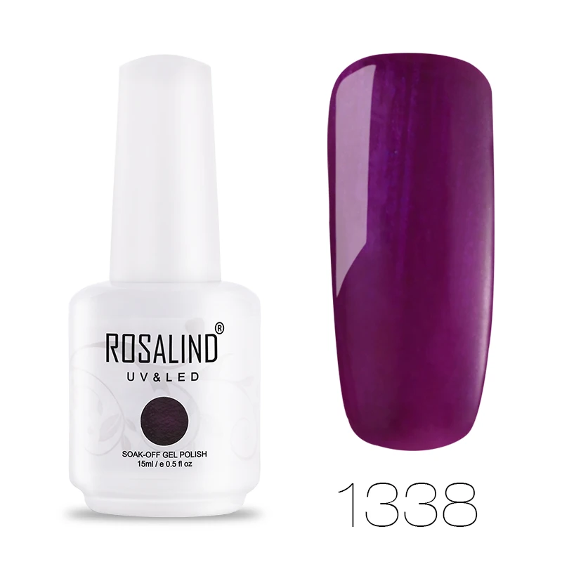 RH1338 ROSALIND 15 мл Гель-лак для ногтей белый замачиваемый Маникюр УФ светодиодная лампа для дизайна ногтей Гель-лаки - Цвет: RH1338