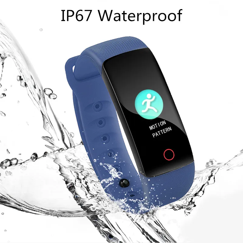 Smart Watch Heart Rate Blood Pressure Monitoring fitness Bracelet Fitness Sports Passometer Color screen activity WtistBand | Электроника
