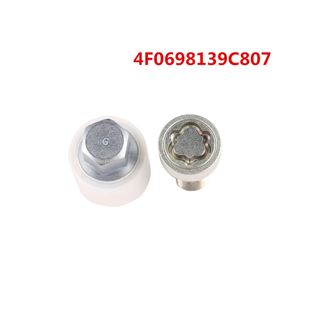 4F0698139C807 802 до 804#807 до 810 4F0698139C штамп "B C D G H J L" для Audi A3 A4 A6 для Skoda x2 колесный замок болт для замка и ключ код инструмента - Цвет: 4F0698139C807