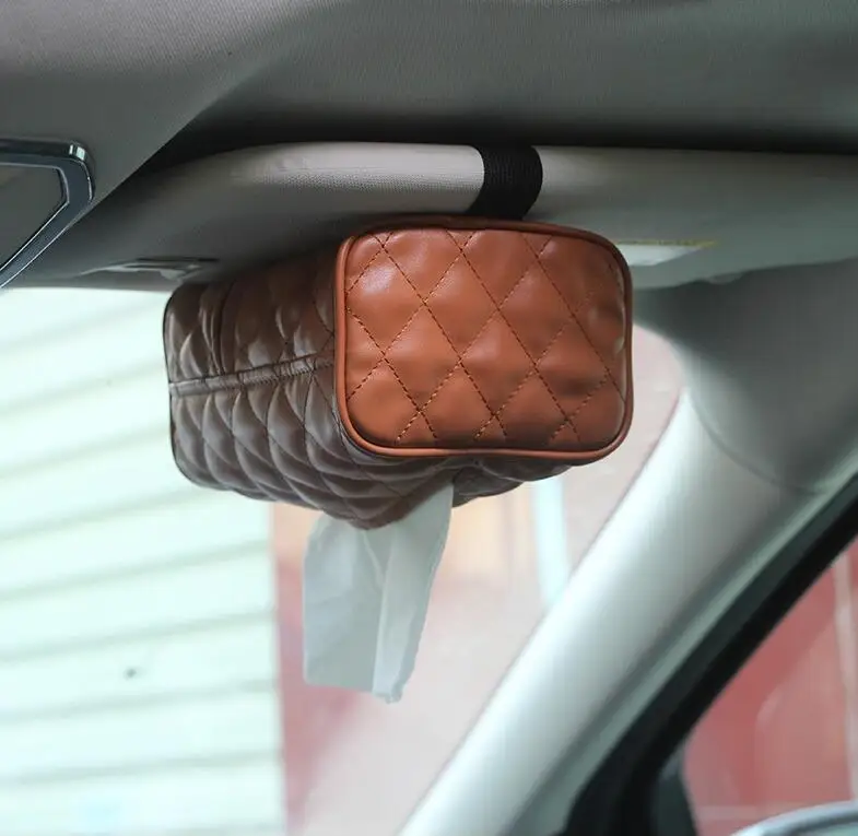 Универсальный автомобильный солнцезащитный козырек Tissue Box Ручка для мешка