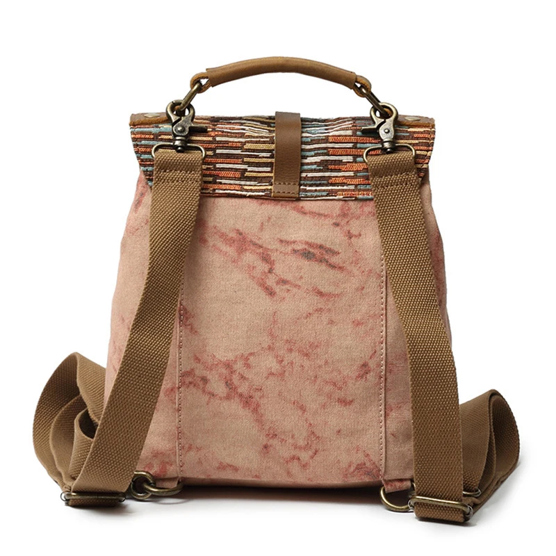 DECRJI Vintage Women Backpack Shoulder Bag Canvas High Quality Bagpack School Bags For Teenage Girls Female Rucksack | Багаж и сумки