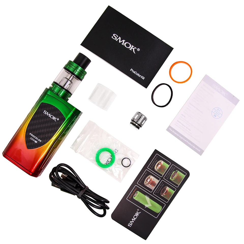5 шт./партия оптовая продажа Оригинальный SMOK ProColor комплект 225 Вт 18650 батарея 2 мл TFV8