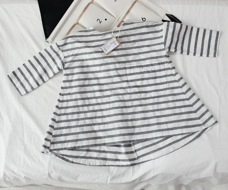 Корейское весеннее платье для девочек льняная одежда модная большого размера