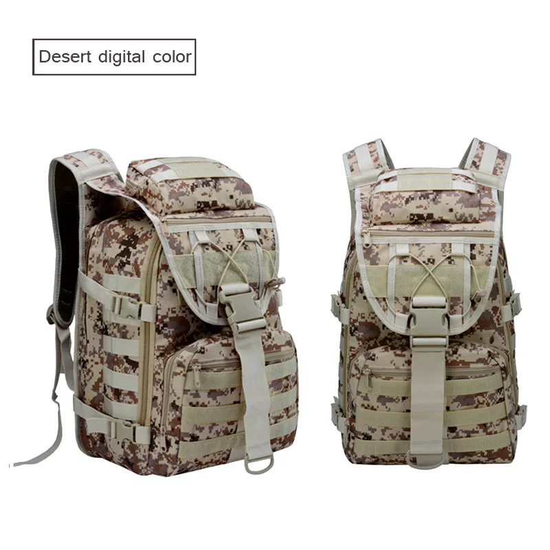 Desert digital Открытый наплечный военный рюкзак для кемпинга, Путешествий, Походов, походов, солдат, сумки большой емкости, сумка для подъема, армейский пакет для игры в поле боя - Цвет: Desert digital