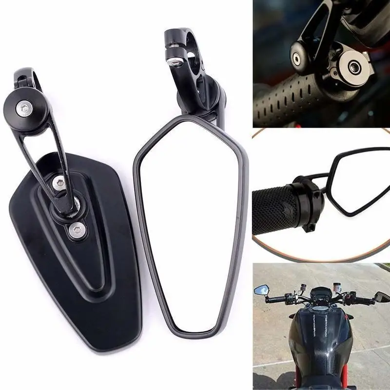 

Зеркала заднего вида для Suzuki Kawasaki Yamaha Ducati Ninaj YZF R1 GSXR CBR 7/8 дюйма 22 мм Универсальные мотоциклетные зеркала заднего вида