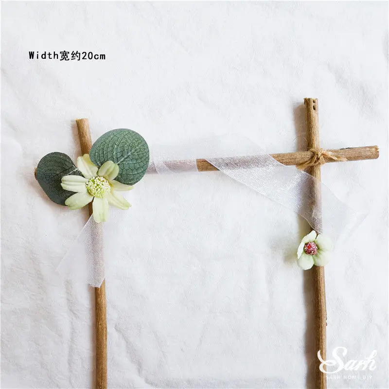 Wood swing B Детские украшения в виде динозавра, свинг-лист, струны, войлок, дерево, торт, топперы для детей, день рождения, Валентина, вечерние принадлежности, для выпечки, милые подарки - Цвет: Wood swing B