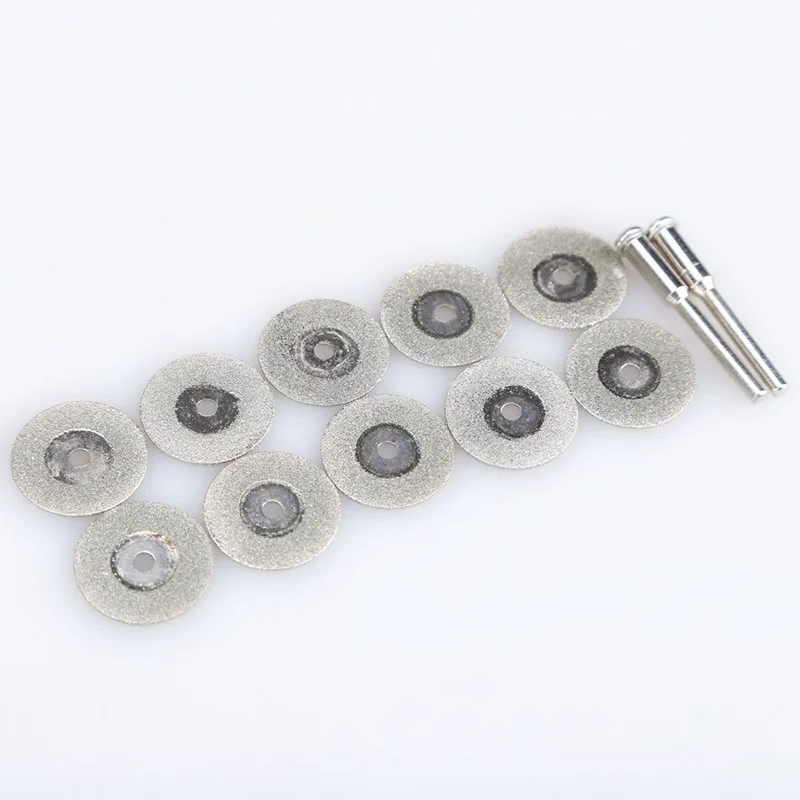 

Professional Polishing sheet 10pcs Metalworking Cutting Discs Emery Diamond Coated Double Side Abrasives with 2 Joint Lever AA