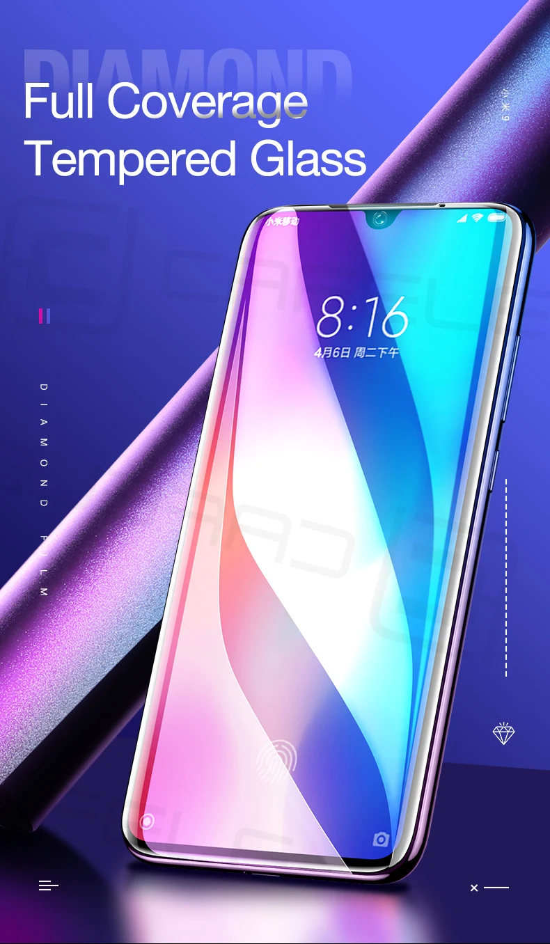 Защитная пленка Cafele 6D Edge для Xiaomi mi 9, защитное стекло 9H HD, полное покрытие, закаленное стекло для Xiao mi 9 mi 9
