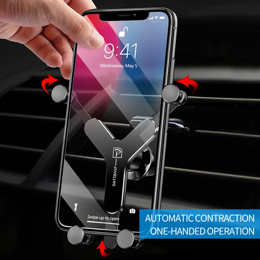 KISSCASE Автомобильный держатель для телефона, универсальный держатель на вентиляционное отверстие, держатель для сотового телефона, без магнитной подставки для мобильного телефона, держатель для смартфона для samsung