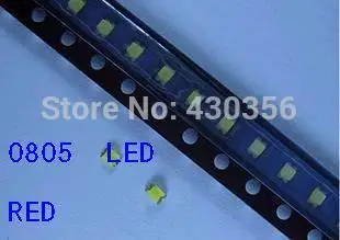 3000 шт. 0805 smd led яркий красный тиотинго красный светодиод