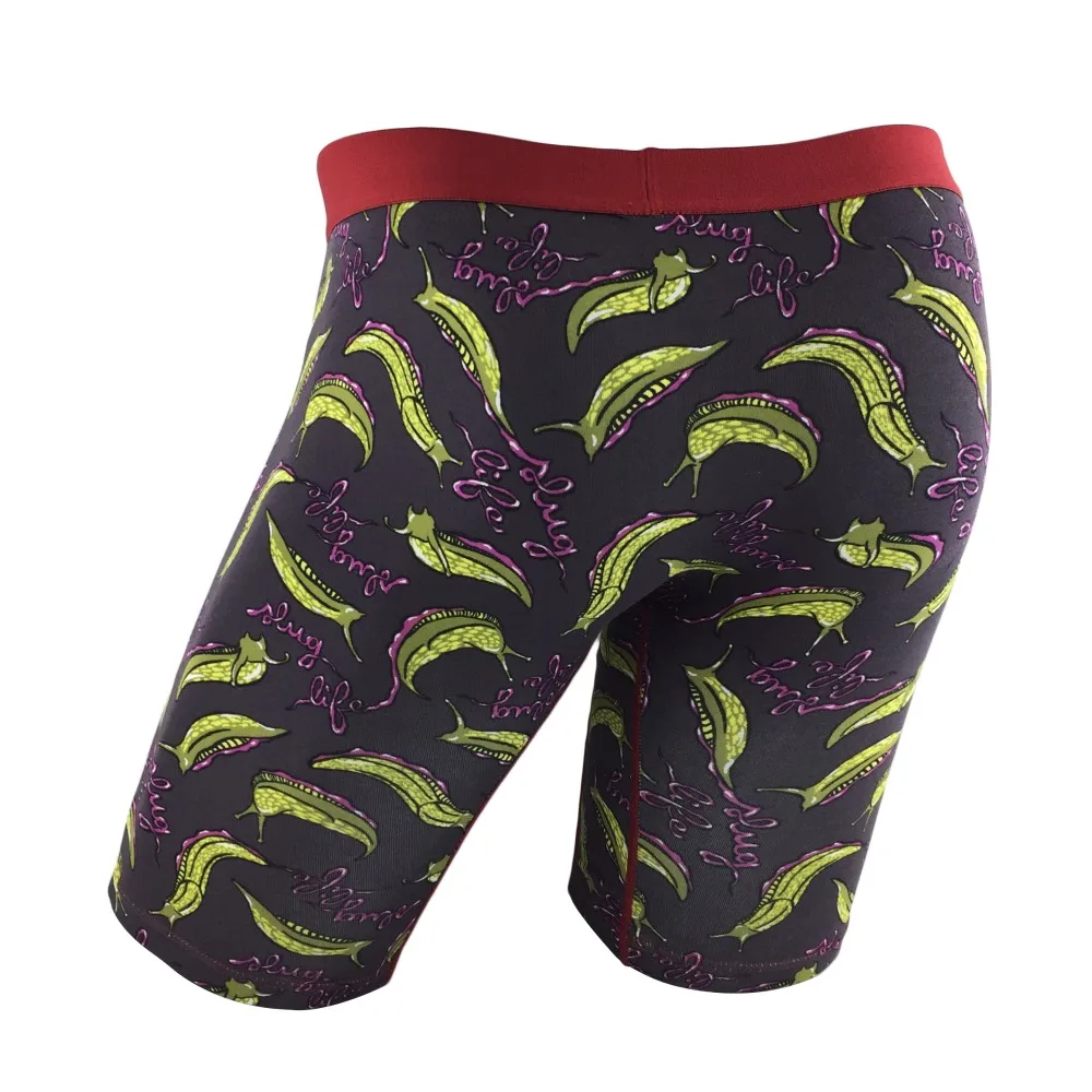 Уникальные мужские хлопковые трусы боксеры с принтом улиток большие размеры