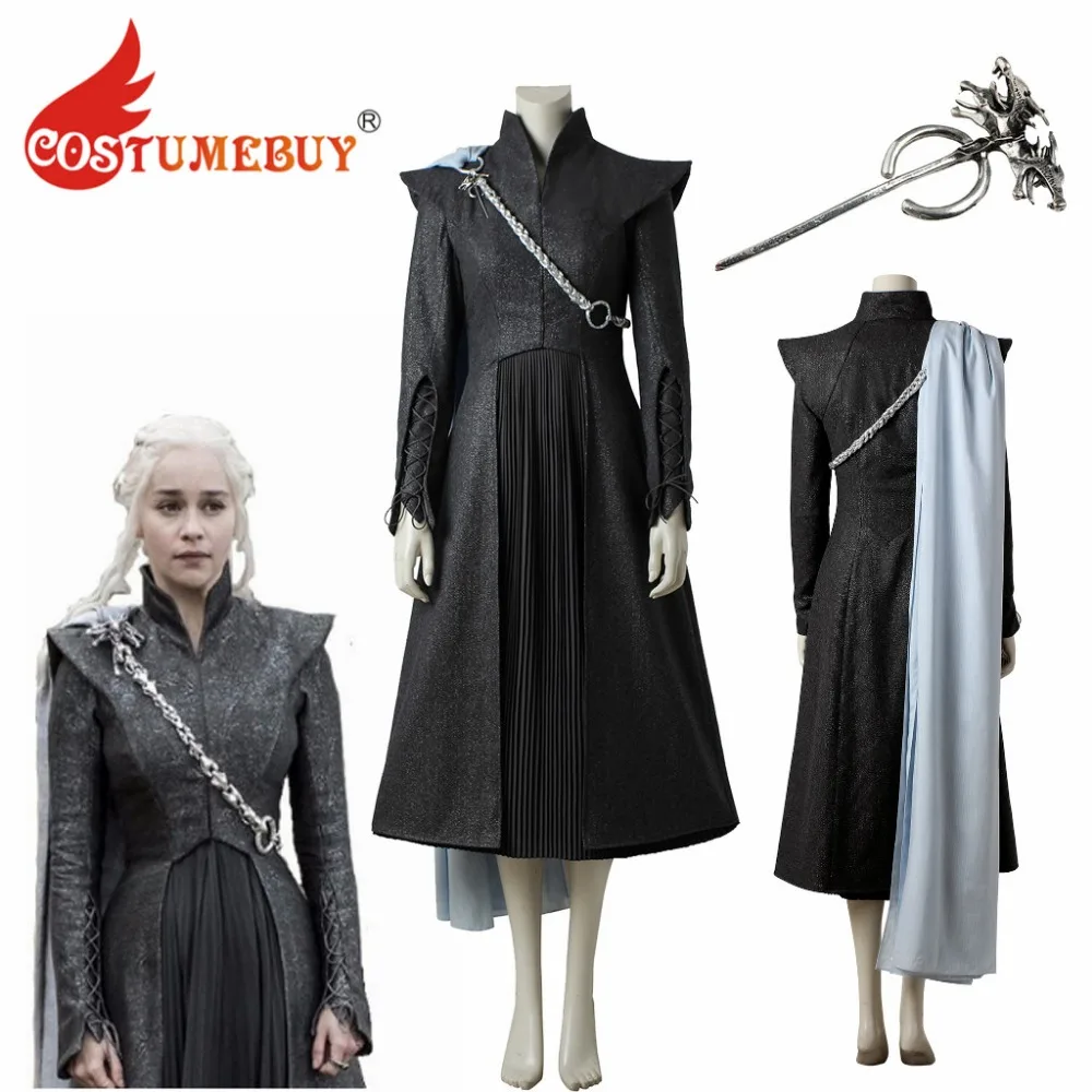 CostumeBuy Игра престолов сезон 7 Косплей Дейенерис Таргариен платье Мать костюм дракона L920