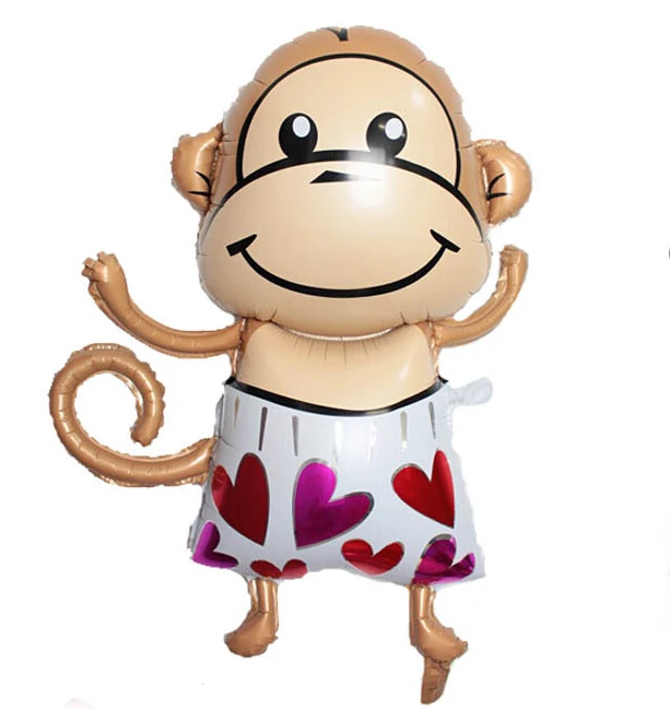 120cm plus size monkey Love helium/foil Wedding balloon air balls party decoration happy birthday kid baloon | Дом и сад