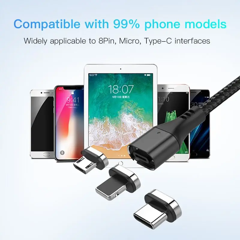 ! Магнитный Usb кабель ACCEZZ для зарядки и синхронизации данных кабели зарядного