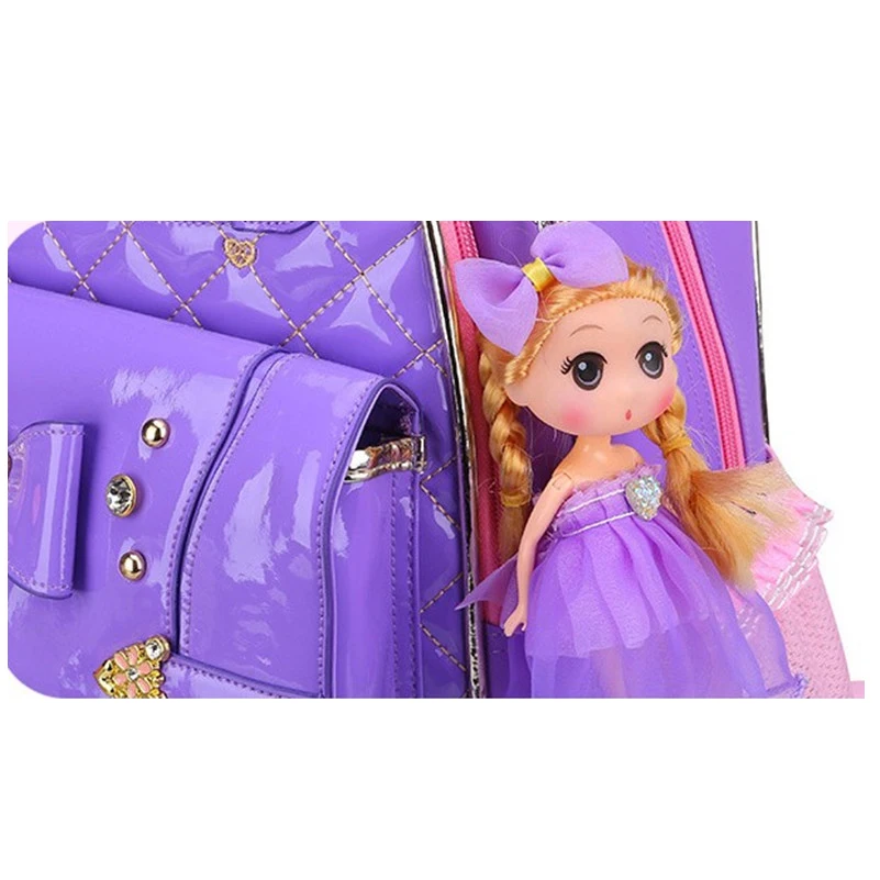 Coolbaby модные школьные рюкзаки детские школьные сумки Высокое качество PU рюкзак для девочек, сумка для книг в пределах 1-3-6 Класс школьный D342
