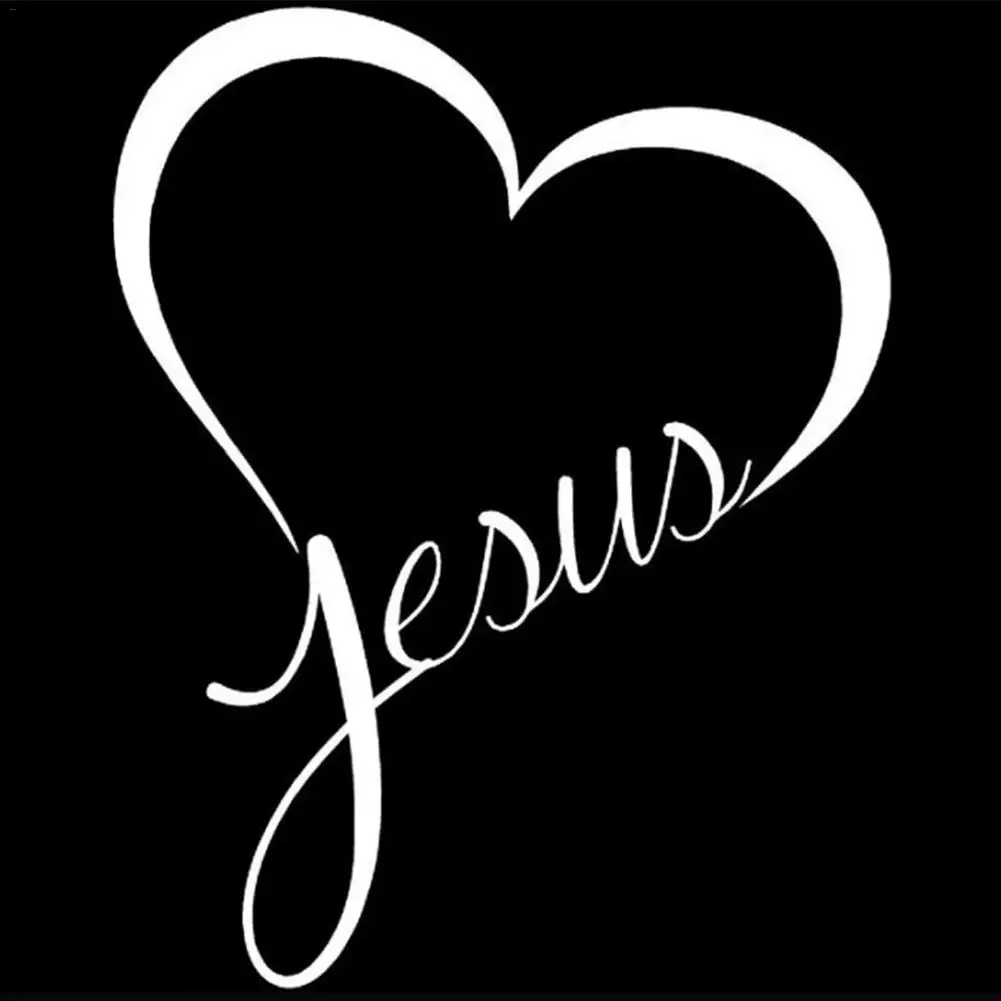 Наклейки для автомобиля с изображением сердца Христос Иисуса наклейки высокое