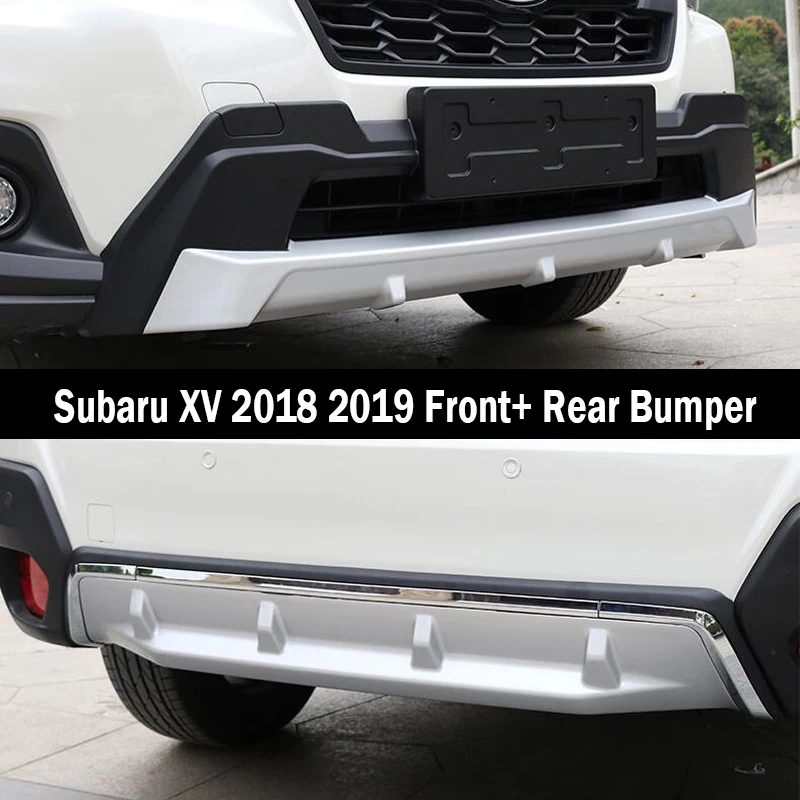 Подходит для Subaru XV 2018 2019 Передний + задний бампер диффузор бамперы защита губ