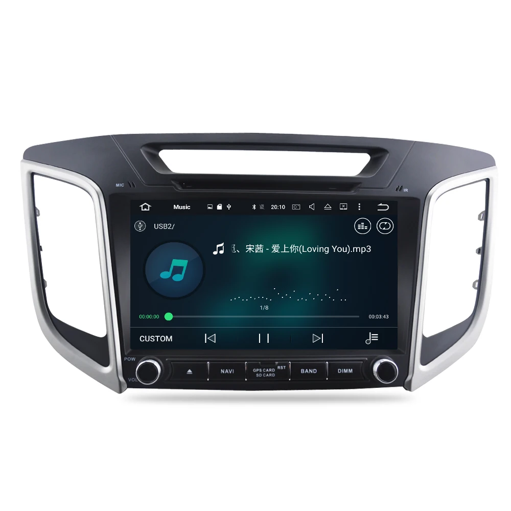 9 &quotips экран Android 0 автомобильный dvd плеер для hyundai ix25 Creta 2014 2018 стерео 2 Din видео gps