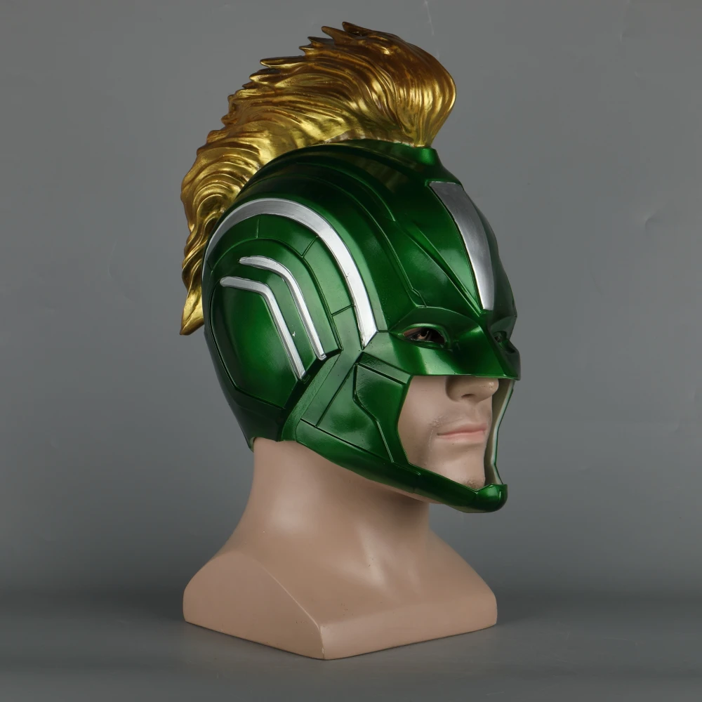 PVC Helmet Captain Marvel Carol Danvers Superohero Mask Women Cosplay Helmet Costume Halloween Party Prop