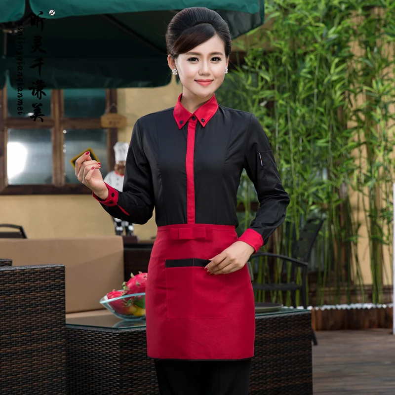 Новое поступление униформа для отеля женская одежда на осень и зиму официанта