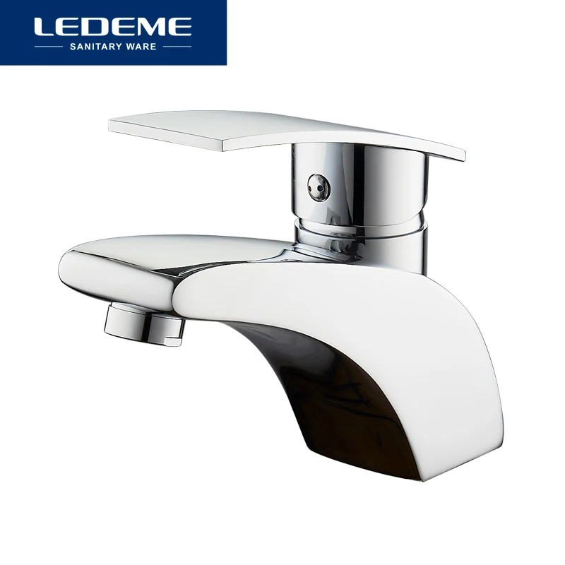 LEDEME Смеситель для умывальника латунь Цвет: хром L1070|tap mixer|basin faucetbathroom faucet |
