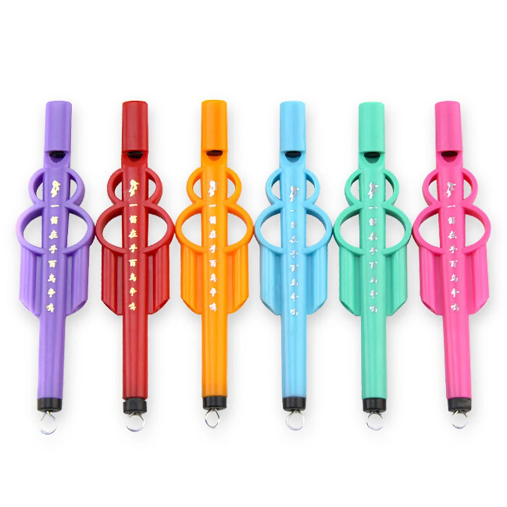 3 шт красочные кляп игрушки Пластиковые Детские Волшебные птицы флейта