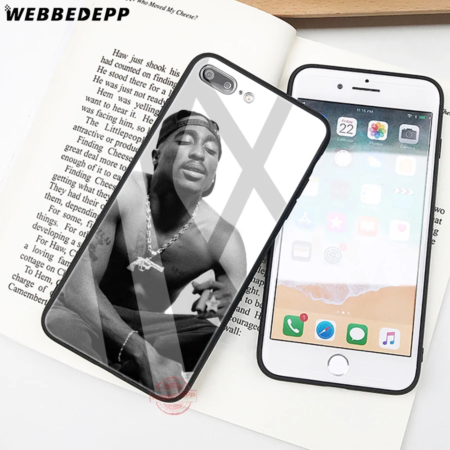 WEBBEDEPP 2pac Tupac And Biggie Tempered Glass Phone Case for Apple iPhone XS Max XR X 8 7 6S Plus 5S SE | Мобильные телефоны и