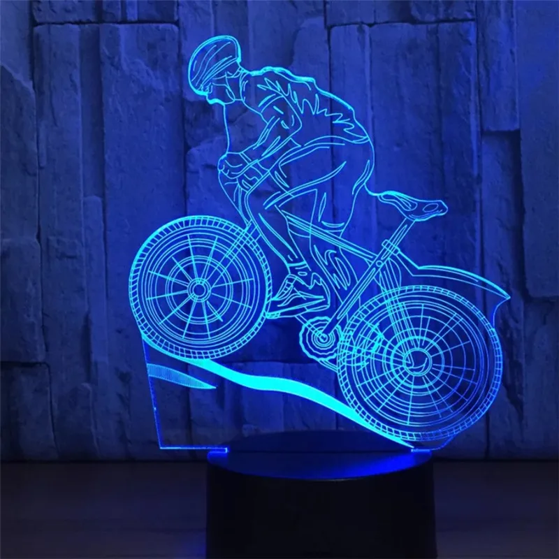 

USB Powered Dinosaur 3D Night Light LED Desk Lamp Touch Key Creative Decoration Light Use Home Hotel Party Holiday
