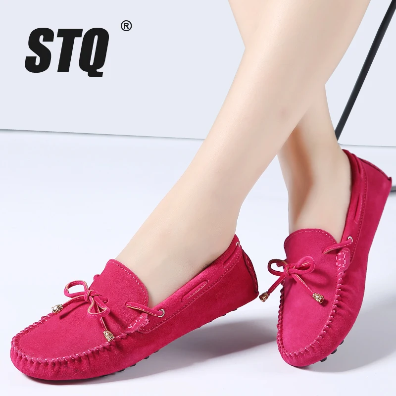 Женские мокасины STQ замшевые лоферы на плоской подошве весну 2020|flat shoes|flat shoes womenwomen