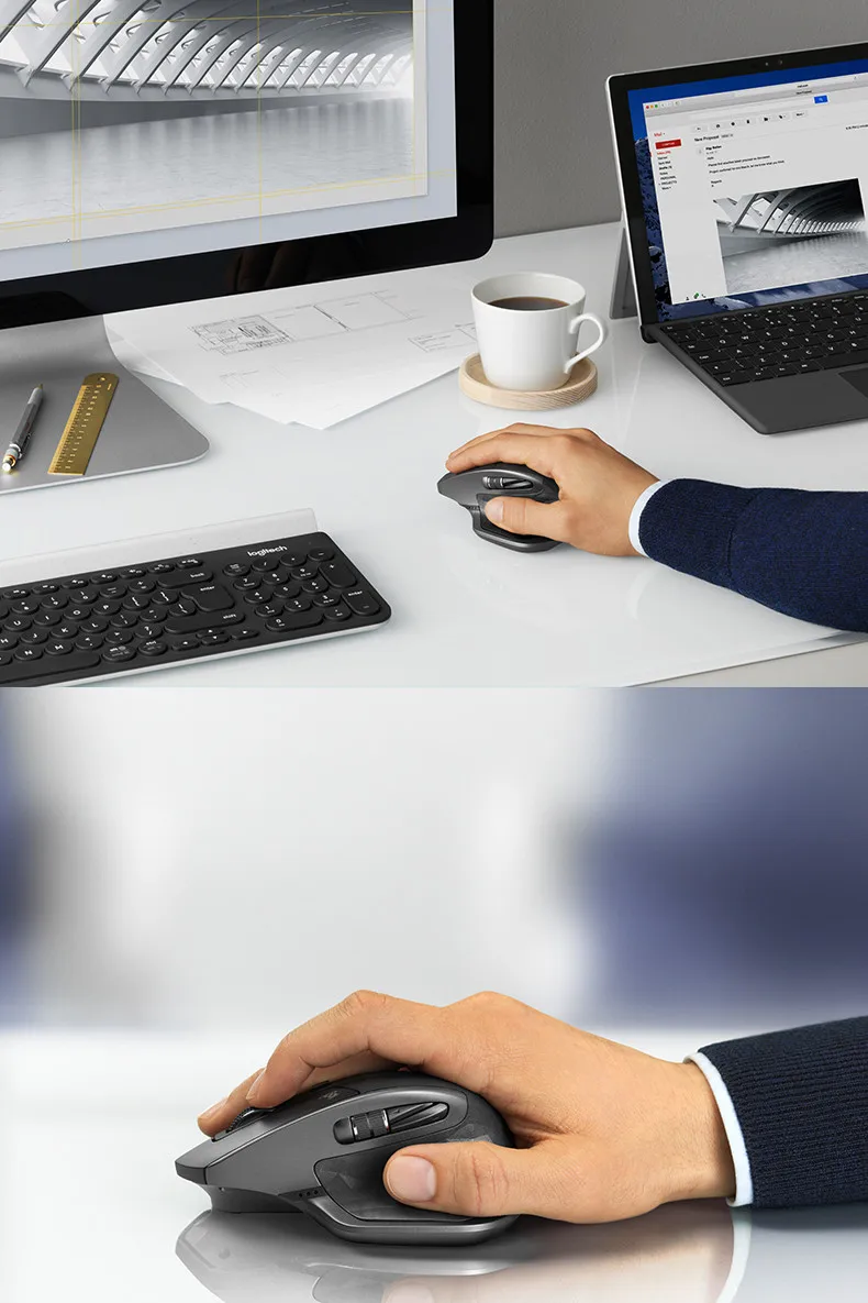 Logitech MX Master/MX Master 2 s/MX Master 3 Беспроводной Мышь